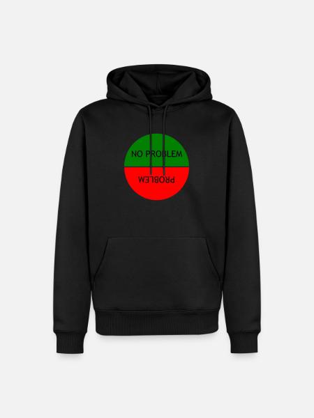 No problem vs Problem - Men’s Premium Organic Hoodie - black
