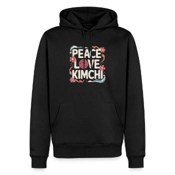 Lustiger Spruch für Foodies - Männer Premium Bio Hoodie - Schwarz - Vorne - Nico (187cm)