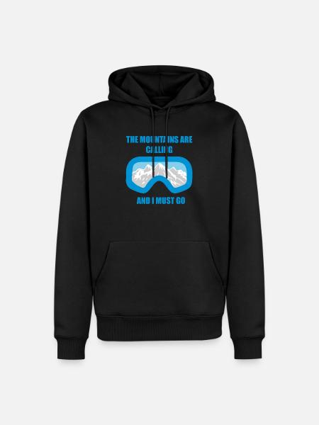 Mountains - Men’s Premium Organic Hoodie - black
