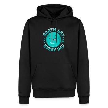 Earth Day Every Day Planet Environmental - Männer Premium Bio Hoodie - Schwarz - Vorne - Nico (187cm)