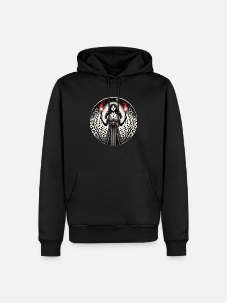Déesse Hécate - Sweat à capuche Premium bio Homme - noir