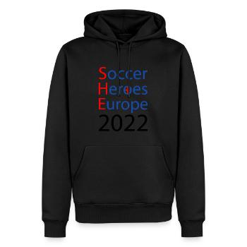 Women kids England champions clothes & accessories - Men’s Premium Organic Hoodie - black - Front - Nico (187cm)