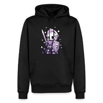 Squelette mignon d’Halloween - Design effrayant mignon - Sweat à capuche Premium bio Homme - noir - Devant - Nico (187cm)