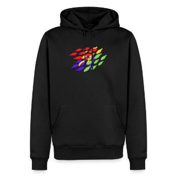 Fisch Fischer Aquarium Fische Tauschen - Männer Premium Bio Hoodie - Schwarz - Vorne - Nico (187cm)