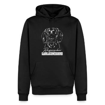 Wilsigns BAVARIAN BIRDSWITCH DOG Hunting dogs - Men’s Premium Organic Hoodie - black - Front - Nico (187cm)