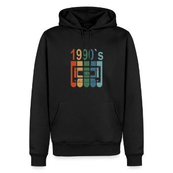 Best Of 1990 32e anniversaire 32 ans anniversaire - Sweat à capuche Premium bio Homme - noir - Devant - Nico (187cm)
