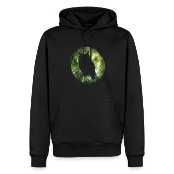 Sea Water Beach - Men’s Premium Organic Hoodie - black - Front - Nico (187cm)