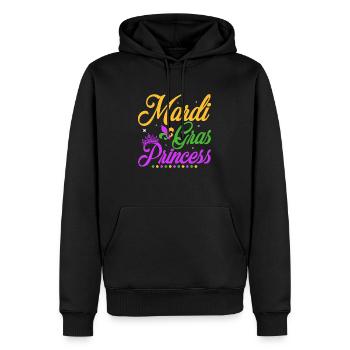 Mardi Gras Princess Party BeadsParade - Men’s Premium Organic Hoodie - black - Front - Nico (187cm)