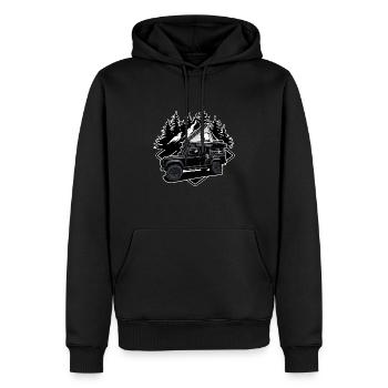Defender // Roof tent // Roof tent nomads // Outdoor - Men’s Premium Organic Hoodie - black - Front - Nico (187cm)