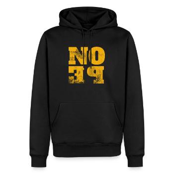 NOPE - ne soyez pas un béni-oui-oui! - Sweat à capuche Premium bio Homme - noir - Devant - Nico (187cm)