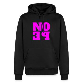 NOPE - ne soyez pas un béni-oui-oui! - Sweat à capuche Premium bio Homme - noir - Devant - Nico (187cm)