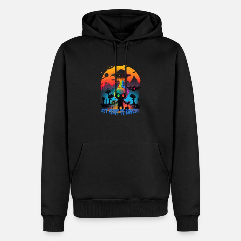 Get ready to boogie! - Männer Premium Bio Hoodie - Schwarz
