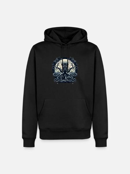 Octopus Tree 1 - Men’s Premium Organic Hoodie - black