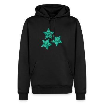 ALLES GUTE ZUM NEUEN JAHR. SAINT SYLVESTER. NEUJAHR - Männer Premium Bio Hoodie - Schwarz - Vorne - Nico (187cm)