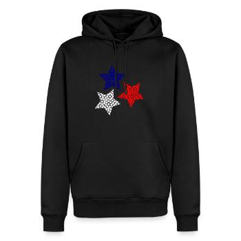 ALLES GUTE ZUM NEUEN JAHR. SAINT SYLVESTER. NEUJAHR - Männer Premium Bio Hoodie - Schwarz - Vorne - Nico (187cm)