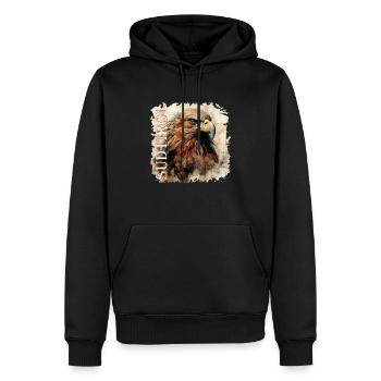 Südtiroler Adler - Dem Land die Treue, Steinadler - Männer Premium Bio Hoodie - Schwarz - Vorne - Nico (187cm)