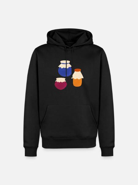 marmelade - Männer Premium Bio Hoodie - Schwarz