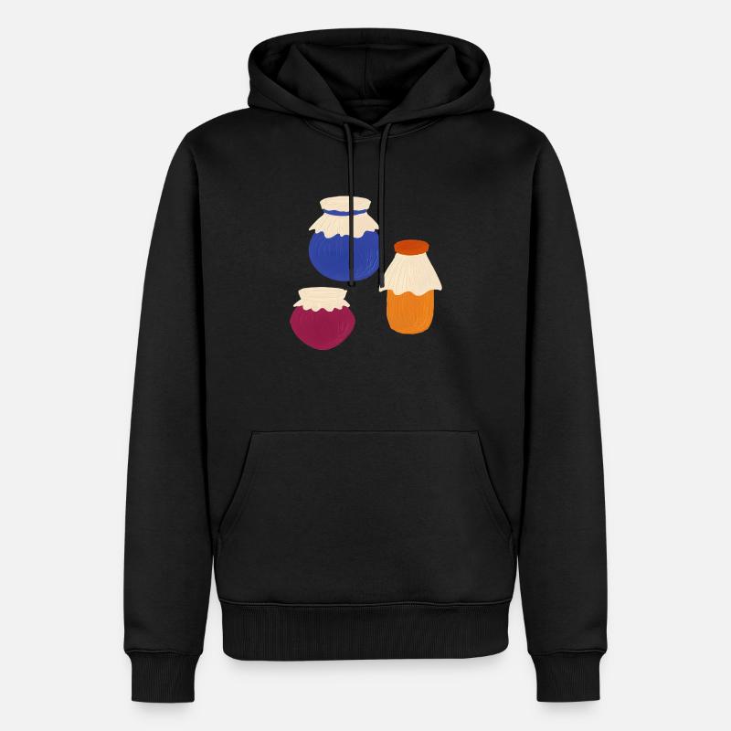 marmelade - Männer Premium Bio Hoodie - Schwarz