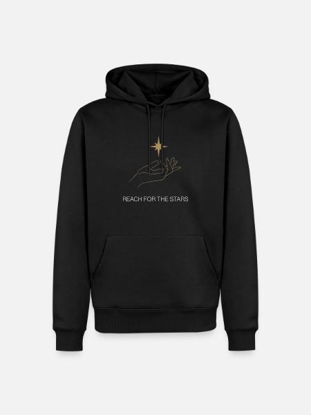 Visez les étoiles - Sweat à capuche Premium bio Homme - noir