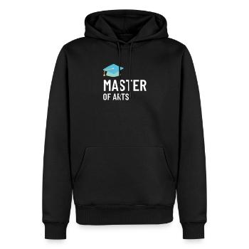 Master of Arts abschluss studieren uni thesis - Männer Premium Bio Hoodie - Schwarz - Vorne - Nico (187cm)
