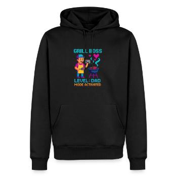 Grill Dad Mode Activé Grilling Father Gaming - Sweat à capuche Premium bio Homme - noir - Devant - Nico (187cm)