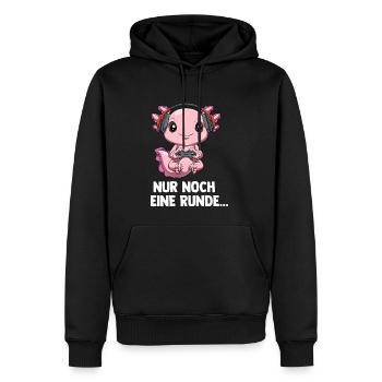 Gaming Axolotl - Computer Spiele Videospiele - Männer Premium Bio Hoodie - Schwarz - Vorne - Nico (187cm)