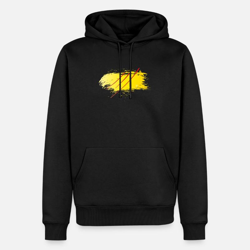 Körper, Geist & Seele - Männer Premium Bio Hoodie - Schwarz