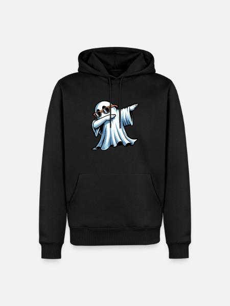 Dabbing Ghost - Men’s Premium Organic Hoodie - black