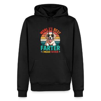 World's Best Farter, I Mean Father Funny Dad Gift - Männer Premium Bio Hoodie - Schwarz - Vorne - Nico (187cm)