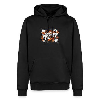 Watzmann Graffiti Design for Street Art Fans - Men’s Premium Organic Hoodie - black - Front - Nico (187cm)
