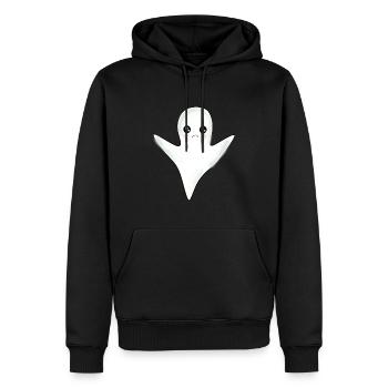 Kawaii Gespenst Geister Halloween Halloweenkostüm - Männer Premium Bio Hoodie - Schwarz - Vorne - Nico (187cm)