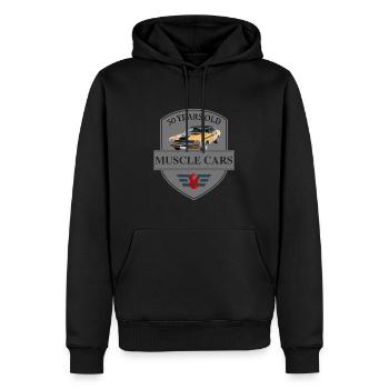 muscle cars - Men’s Premium Organic Hoodie - black - Front - Nico (187cm)
