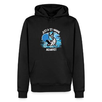 Aquarium Aquarianer Fische Zierfische Aquaristik - Männer Premium Bio Hoodie - Schwarz - Vorne - Nico (187cm)