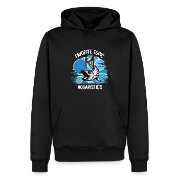 Aquarium Aquarianer Fische Zierfische Aquaristik - Männer Premium Bio Hoodie - Schwarz - Vorne - Nico (187cm)