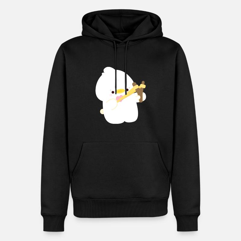 L’amour du canard - Sweat à capuche Premium bio Homme - noir