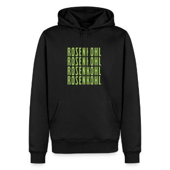 Rosenkohl Rosenkohl Rosenkohl Rosenkohl - Männer Premium Bio Hoodie - Schwarz - Vorne - Nico (187cm)