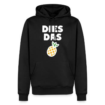 Dies Das Ananas - Männer Premium Bio Hoodie - Schwarz - Vorne - Nico (187cm)