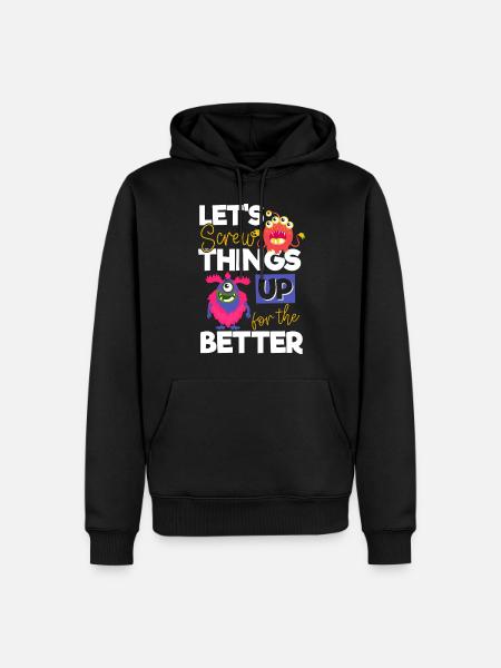 Evil Comic Funny Sister - Men’s Premium Organic Hoodie - black