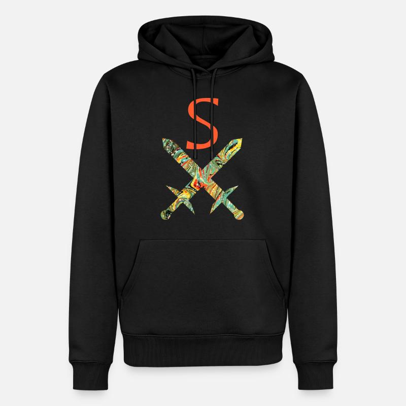gekreuzte schwerter e 200 s - Männer Premium Bio Hoodie - Schwarz