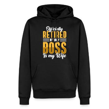 Rentner Opa Pension Renteneintritt - Männer Premium Bio Hoodie - Schwarz - Vorne - Nico (187cm)