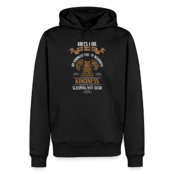 Widder Sterne Element - Männer Premium Bio Hoodie - Schwarz - Vorne - Nico (187cm)
