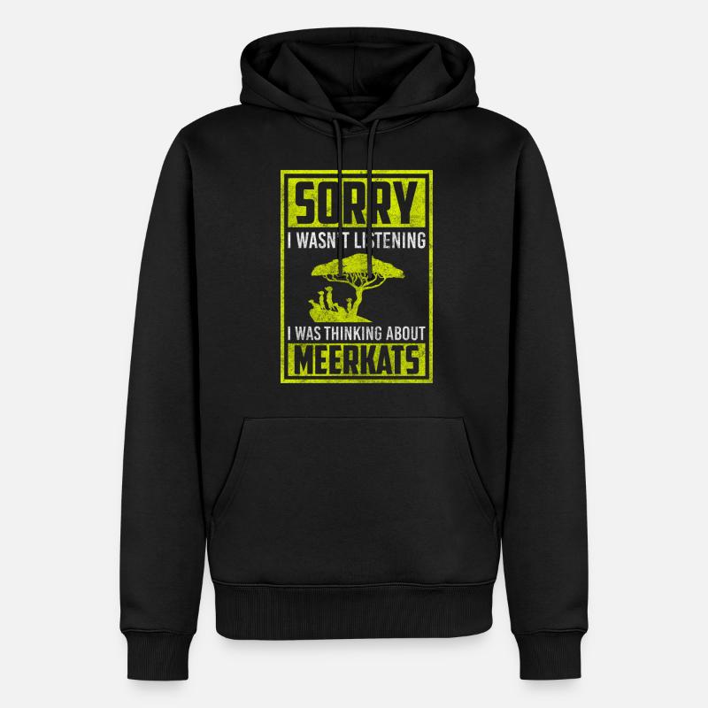Wildnis Querstreifen Säugetier - Männer Premium Bio Hoodie - Schwarz