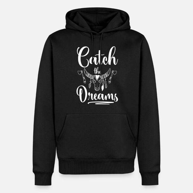 Traum Träumer Träumen - Männer Premium Bio Hoodie - Schwarz