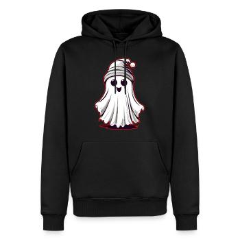 Mignon petit croque-mitaine avec casquette - Sweat à capuche Premium bio Homme - noir - Devant - Nico (187cm)