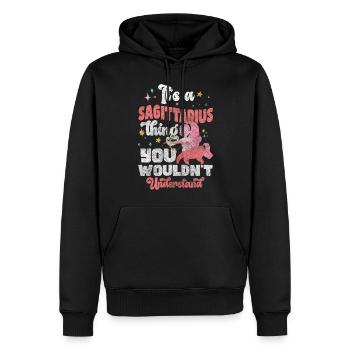 Sternzeichen Geburt Aberglauben - Männer Premium Bio Hoodie - Schwarz - Vorne - Nico (187cm)