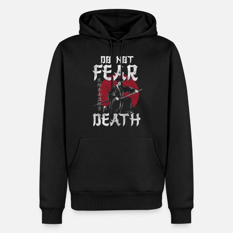 Épée de samouraï Courage Ronin - Sweat à capuche Premium bio Homme - noir
