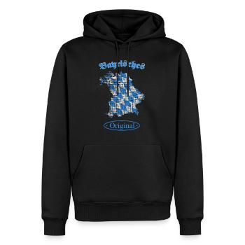 Bayern, bayrisches original - Männer Premium Bio Hoodie - Schwarz - Vorne - Nico (187cm)