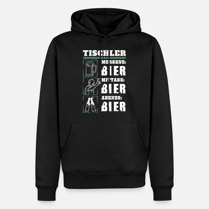 Mon quotidien de menuisier - Sweat à capuche Premium bio Homme - noir