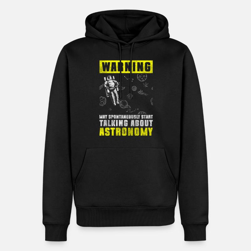 Astronome de l’espace de l’univers - Sweat à capuche Premium bio Homme - noir