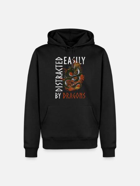 Kite - Men’s Premium Organic Hoodie - black
